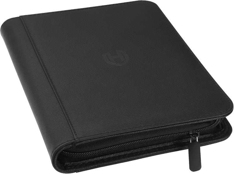 Pemocyny Card Binder 4 Pocket with Zipper, 288 Pockets Trading Card Holder Book, Premium PU Cover Zip Folder Binder, Side Loading Carrying Case Binder Album for TCG, MTG, Sports Cards, Game Cards - Image 1